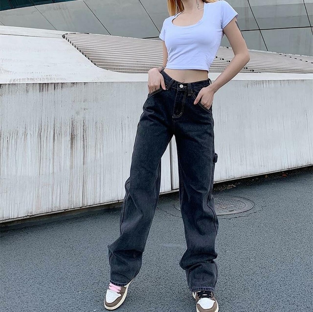 Grunge wide leg jean "riveted by lee"
